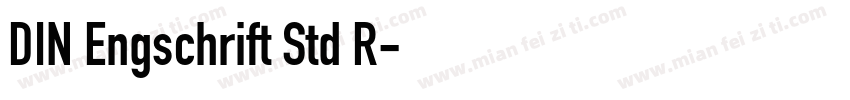 DIN Engschrift Std R字体转换